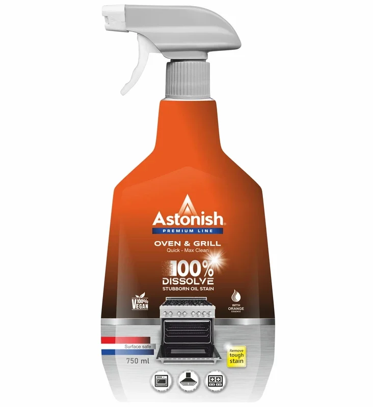 اسپری پاک کننده فر و اجاق گاز استونیش مدل Quick-Max حجم 750 میلی لیتر