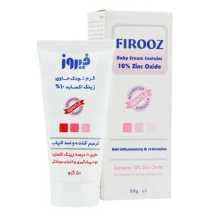 کرم کودک فیروز حاوی زینک اکساید 10% ترمیم کننده و ضدالتهاب 50 گرم